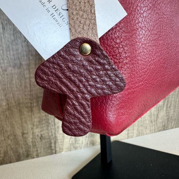 Mushroom Leather Bag Charm Leather Purse Keychain NEW FAST SHIP - Picture 3 of 8